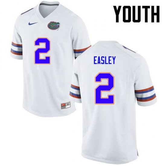 Youth Florida Gators #2 Dominique Easley NCAA Nike White Authentic Stitched College Football Jersey SMF4262KK